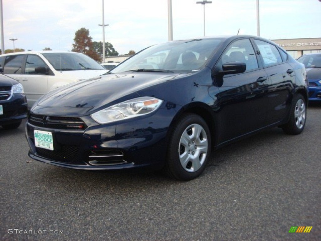 2013 Dart SE - True Blue Pearl Coat / Black photo #1