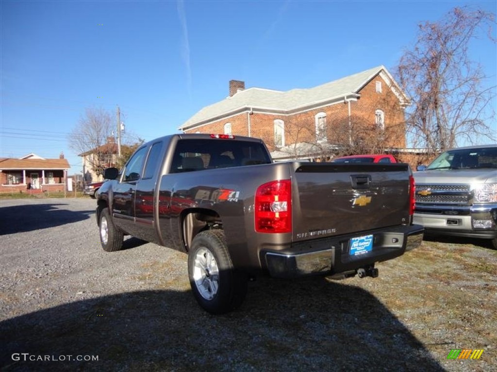 2013 Silverado 1500 LT Extended Cab 4x4 - Mocha Steel Metallic / Light Cashmere/Dark Cashmere photo #3