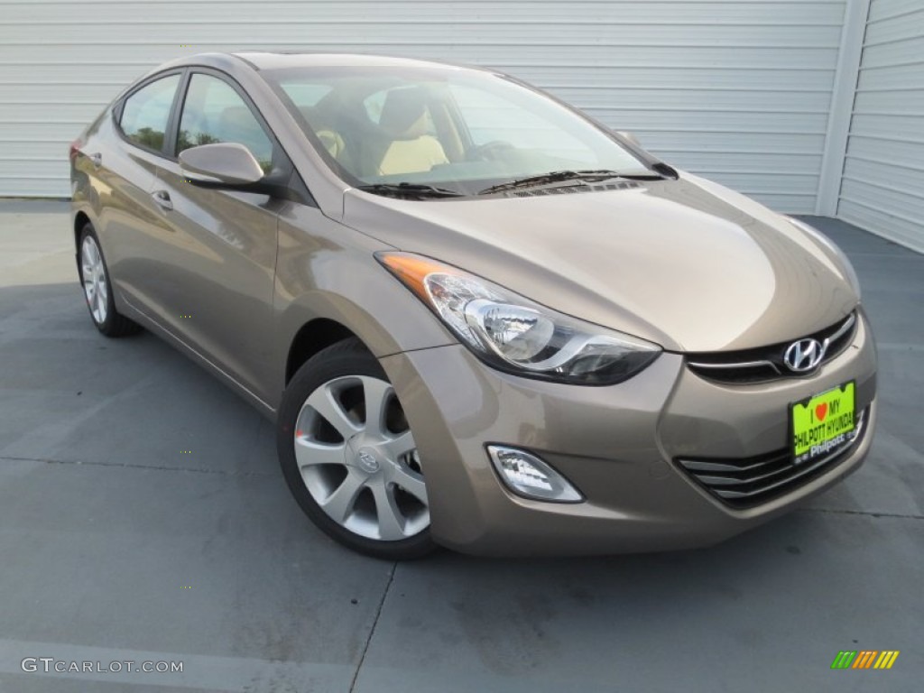 2013 Elantra Limited - Desert Bronze / Beige photo #1