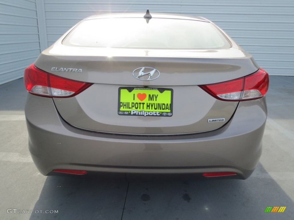 2013 Elantra Limited - Desert Bronze / Beige photo #4