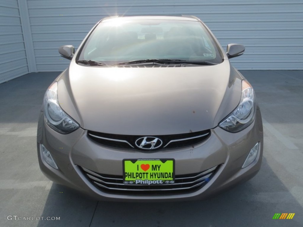 2013 Elantra Limited - Desert Bronze / Beige photo #7
