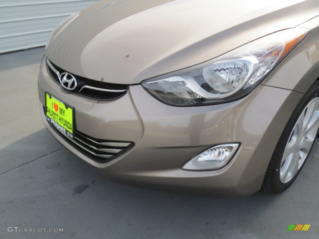 2013 Elantra Limited - Desert Bronze / Beige photo #9