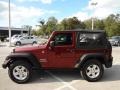 2010 Red Rock Crystal Pearl Jeep Wrangler Sport 4x4  photo #2