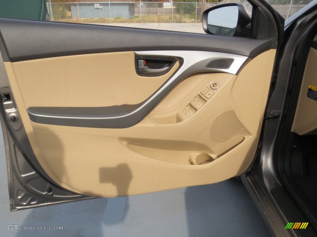 2013 Elantra Limited - Desert Bronze / Beige photo #21