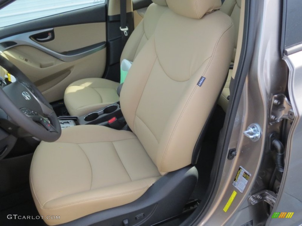 2013 Elantra Limited - Desert Bronze / Beige photo #22