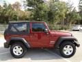 2010 Red Rock Crystal Pearl Jeep Wrangler Sport 4x4  photo #9