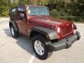 2010 Red Rock Crystal Pearl Jeep Wrangler Sport 4x4  photo #10