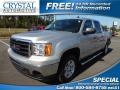 2010 Pure Silver Metallic GMC Sierra 1500 SLE Crew Cab  photo #1