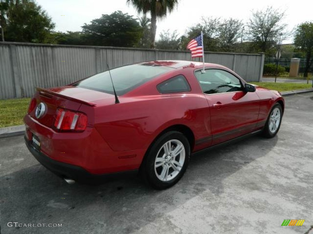 2011 Mustang V6 Coupe - Red Candy Metallic / Charcoal Black photo #3