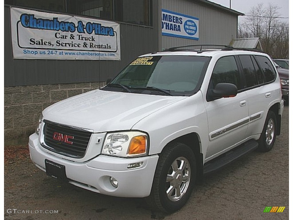 2004 Envoy SLT 4x4 - Summit White / Light Tan photo #1