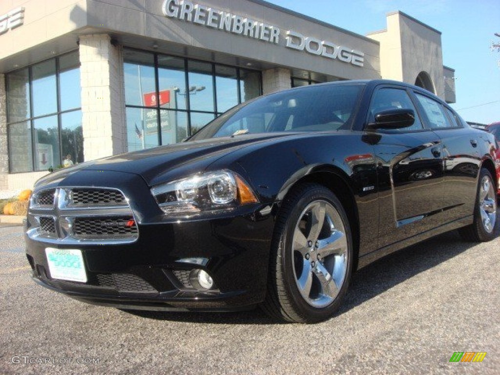 2013 Charger R/T Max - Pitch Black / Black photo #1