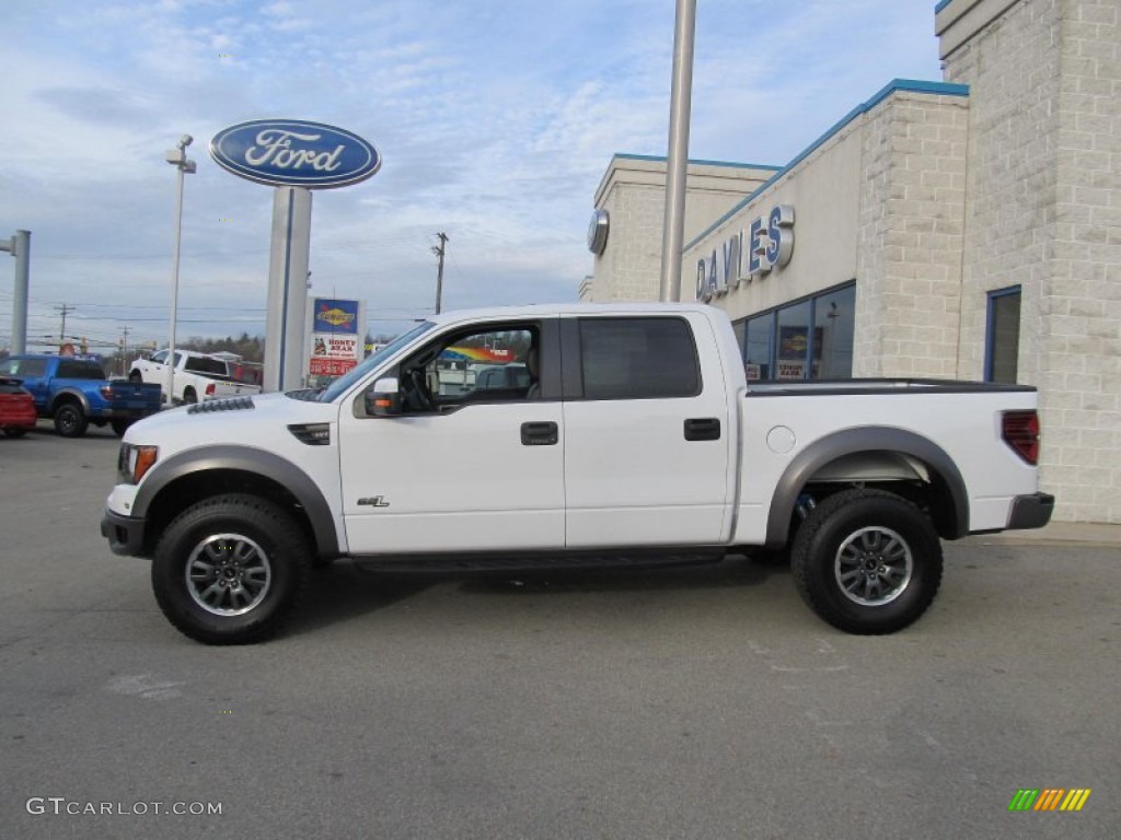 2011 F150 SVT Raptor SuperCrew 4x4 - Oxford White / Raptor Black photo #2