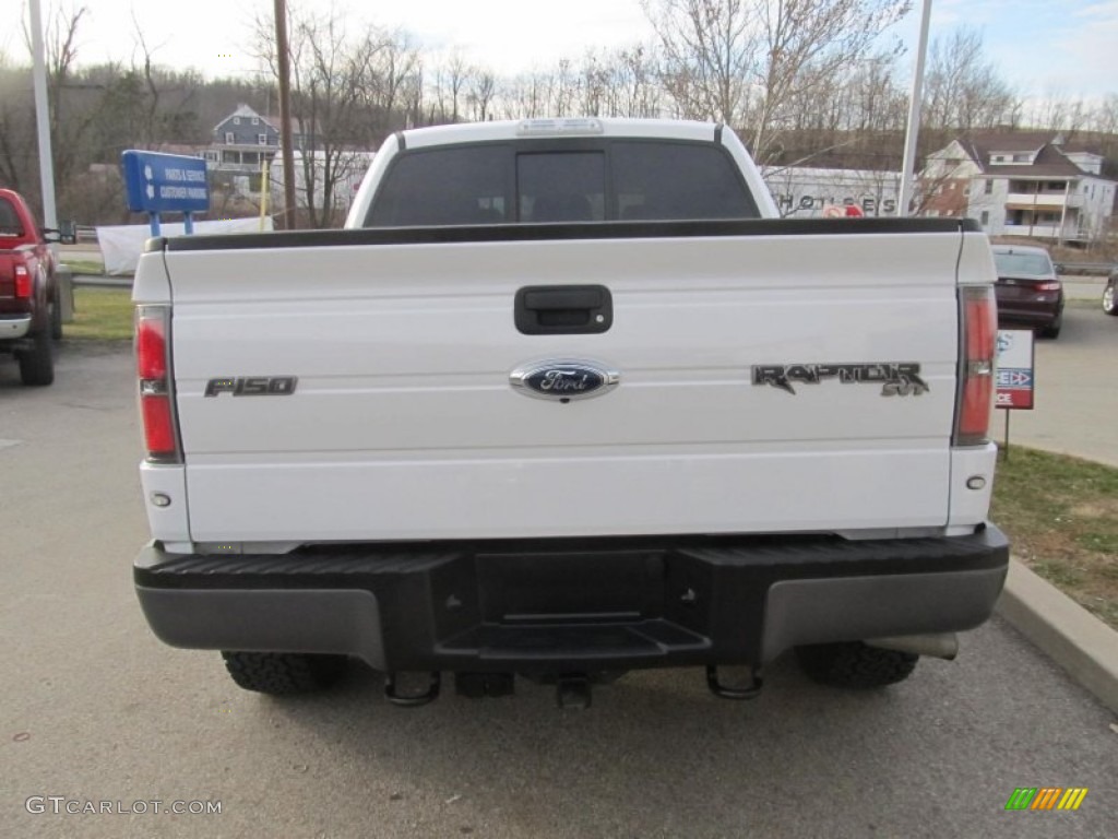 2011 F150 SVT Raptor SuperCrew 4x4 - Oxford White / Raptor Black photo #4