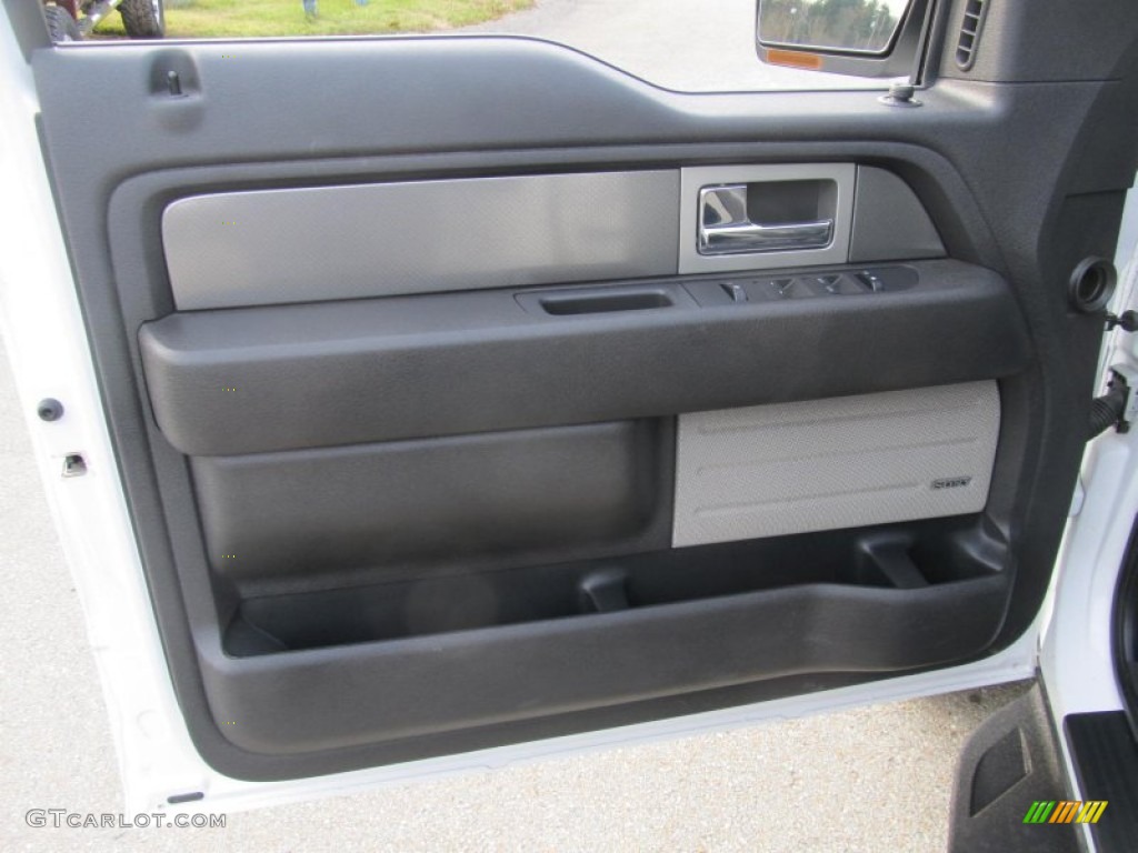 2011 Ford F150 SVT Raptor SuperCrew 4x4 Raptor Black Door Panel Photo #74214610