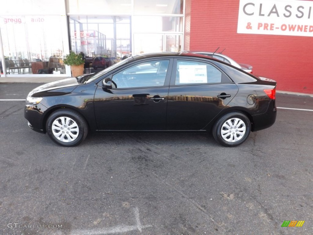 2013 Forte EX - Ebony Black / Black photo #2
