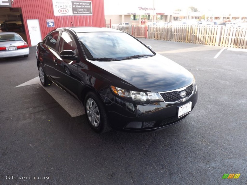 2013 Forte EX - Ebony Black / Black photo #6
