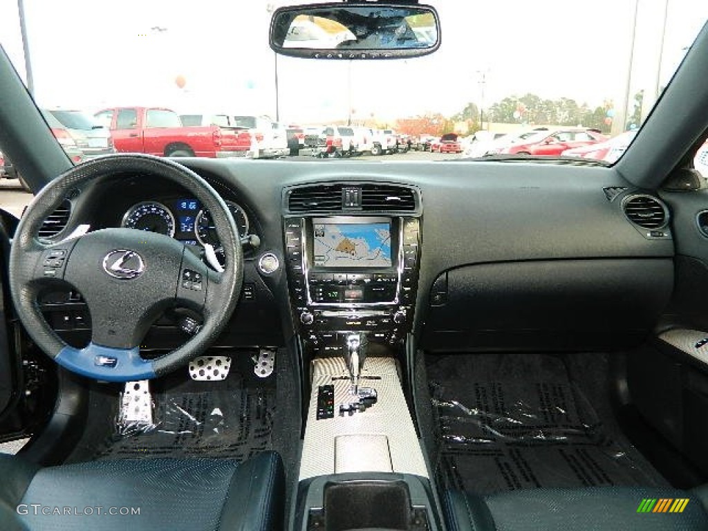 2010 Lexus IS F Black Dashboard Photo #74216758