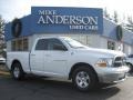 2012 Bright White Dodge Ram 1500 SLT Quad Cab  photo #1