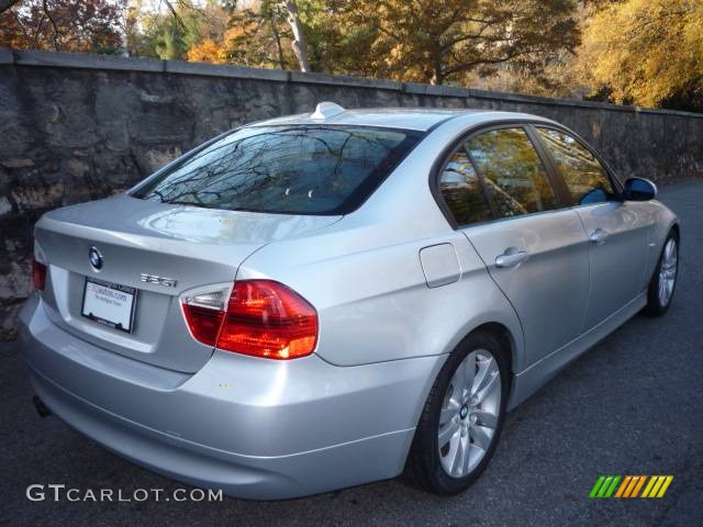 2006 3 Series 325i Sedan - Titanium Silver Metallic / Black photo #2