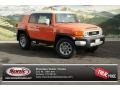 2013 Magma Orange Toyota FJ Cruiser 4WD  photo #1