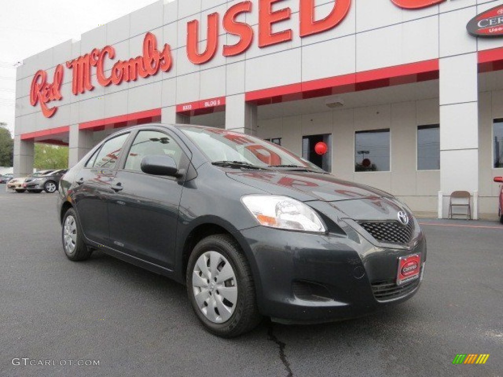 2012 Yaris Sedan - Magnetic Gray Metallic / Dark Gray photo #1