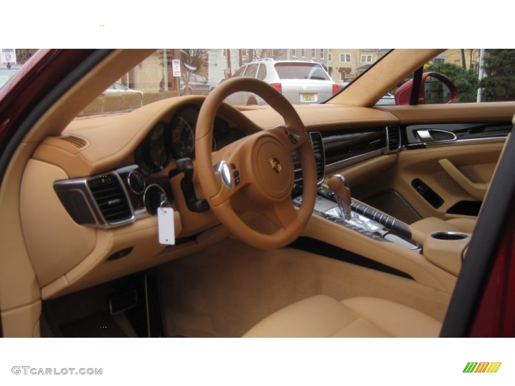 2010 Panamera Turbo - Ruby Red Metallic / Cognac/Cedar Natural Leather photo #11