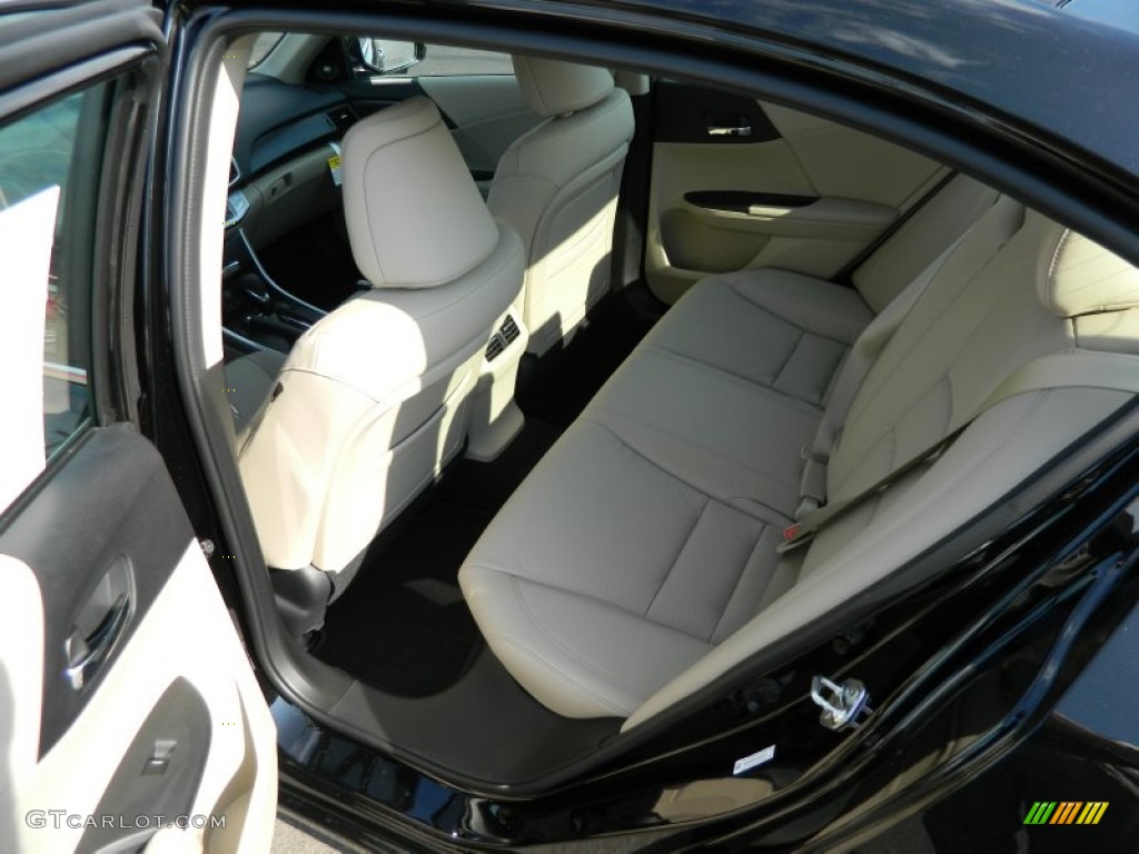 2013 Accord EX-L Sedan - Crystal Black Pearl / Ivory photo #11