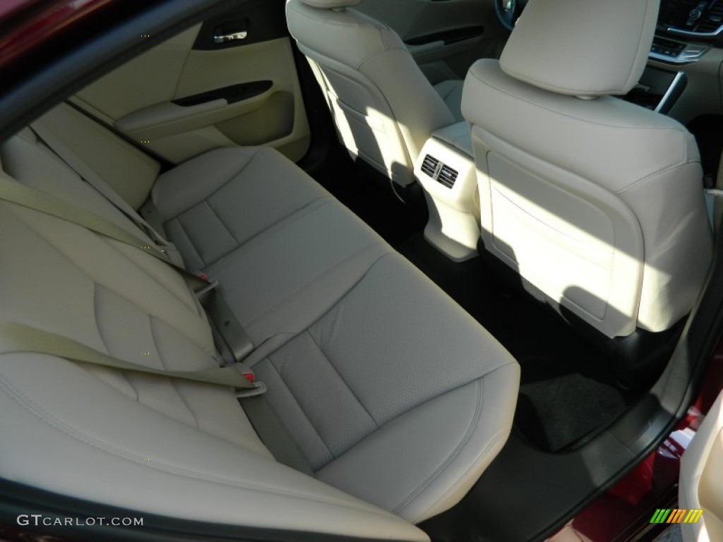 2013 Accord EX-L Sedan - Basque Red Pearl II / Ivory photo #14