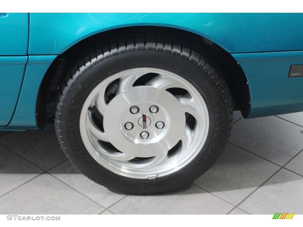 1994 Corvette Convertible - Bright Aqua Metallic / Black photo #20