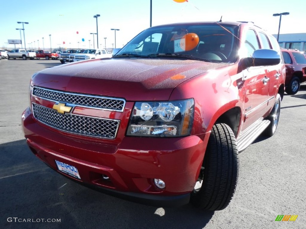 2013 Tahoe LTZ 4x4 - Crystal Red Tintcoat / Ebony photo #9