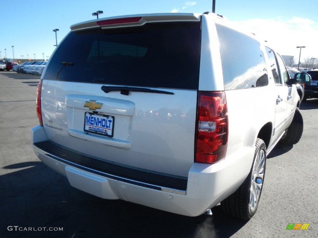 2013 Suburban LTZ 4x4 - White Diamond Tricoat / Ebony photo #3