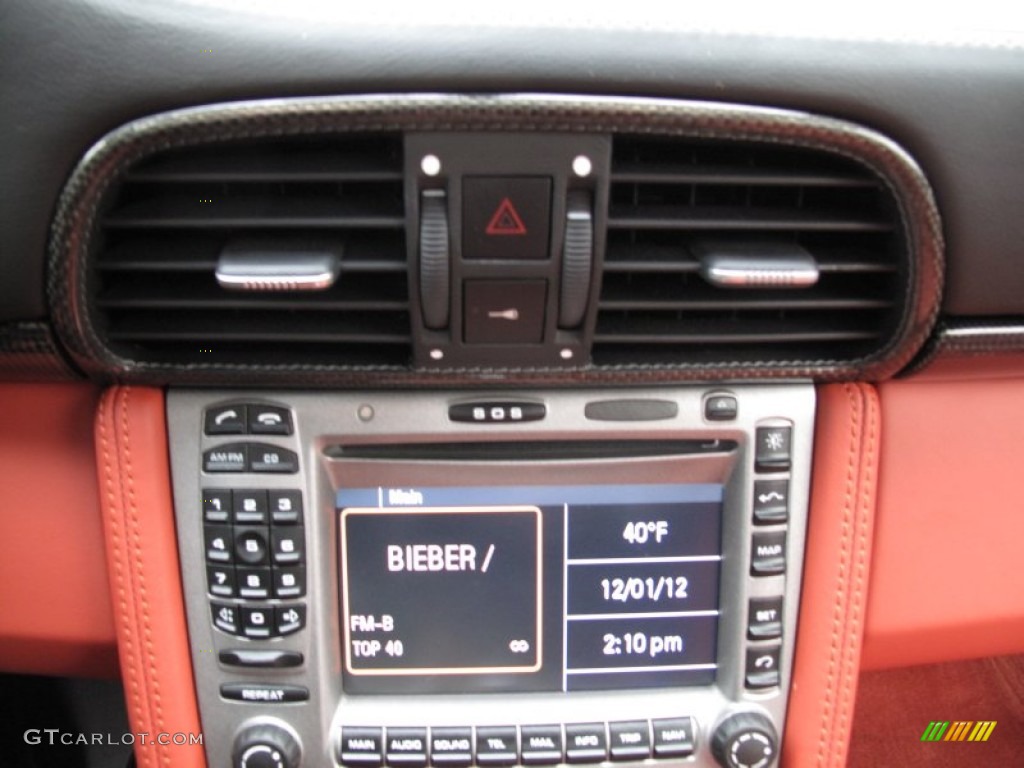 2007 911 Turbo Coupe - Basalt Black Metallic / Black/Terracotta photo #20