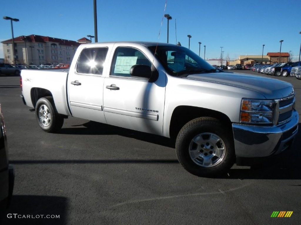 2013 Silverado 1500 LT Crew Cab 4x4 - Silver Ice Metallic / Ebony photo #2