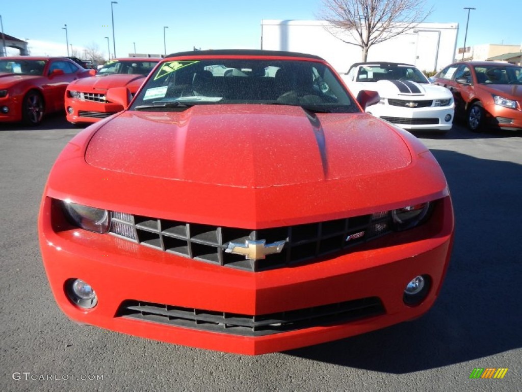 2012 Camaro LT/RS Convertible - Victory Red / Black photo #8