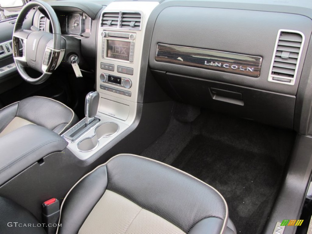 2008 Lincoln MKX Limited Edition AWD Charcoal Black/Medium Light Stone Dashboard Photo #74229195