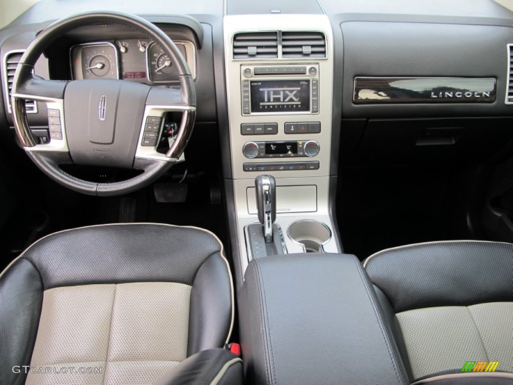 2008 Lincoln MKX Limited Edition AWD Charcoal Black/Medium Light Stone Dashboard Photo #74229323