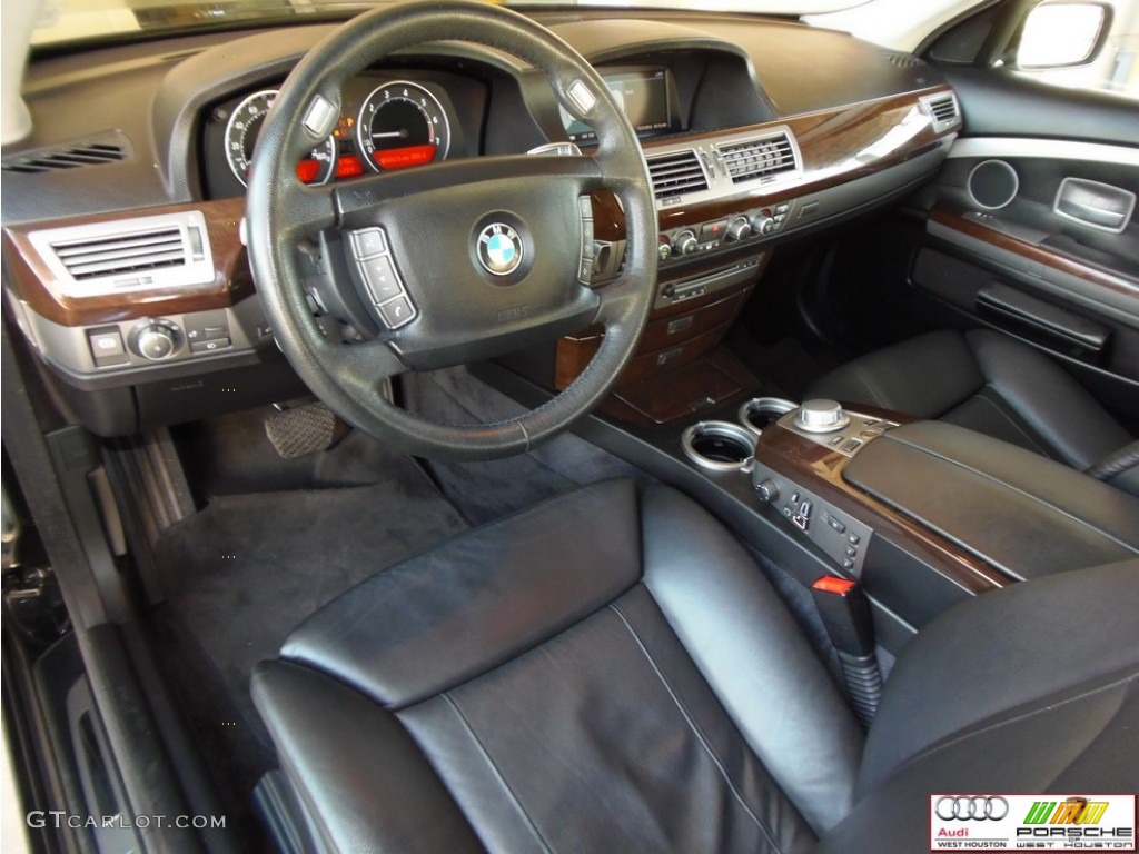 2007 7 Series 750i Sedan - Black Sapphire Metallic / Black photo #5