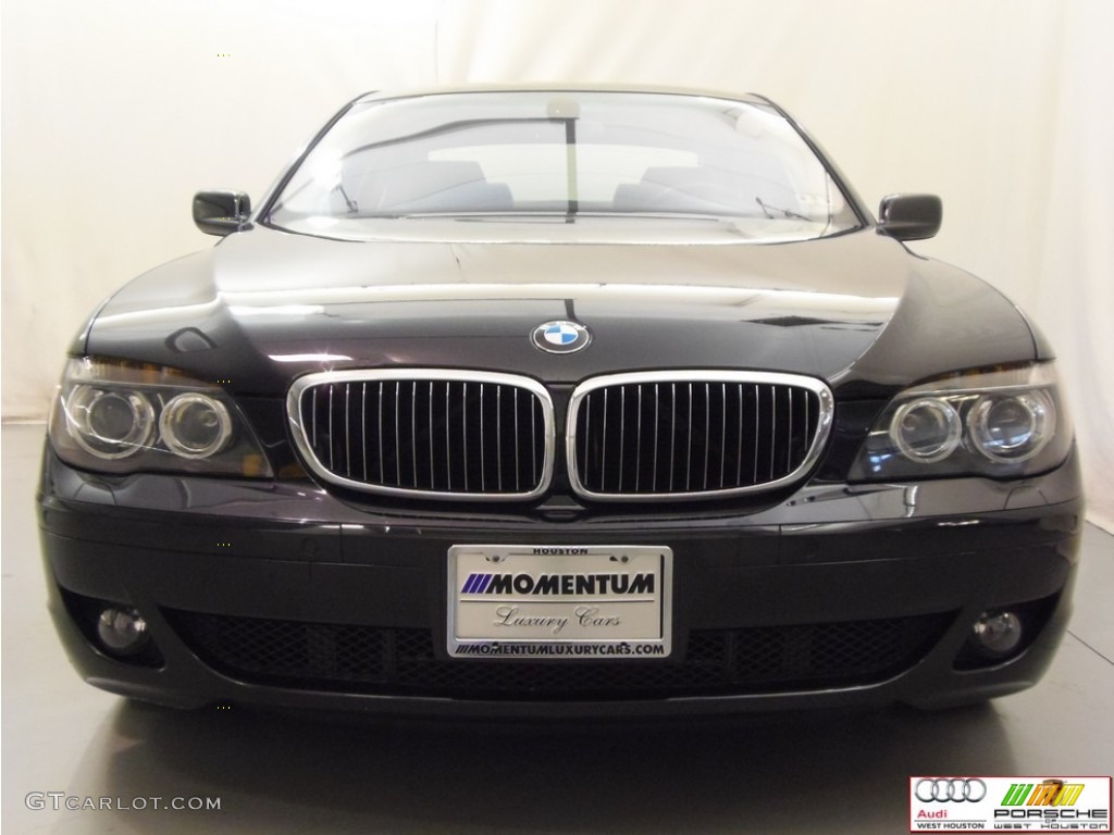 2007 7 Series 750i Sedan - Black Sapphire Metallic / Black photo #8