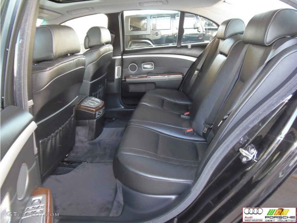 2007 7 Series 750i Sedan - Black Sapphire Metallic / Black photo #13