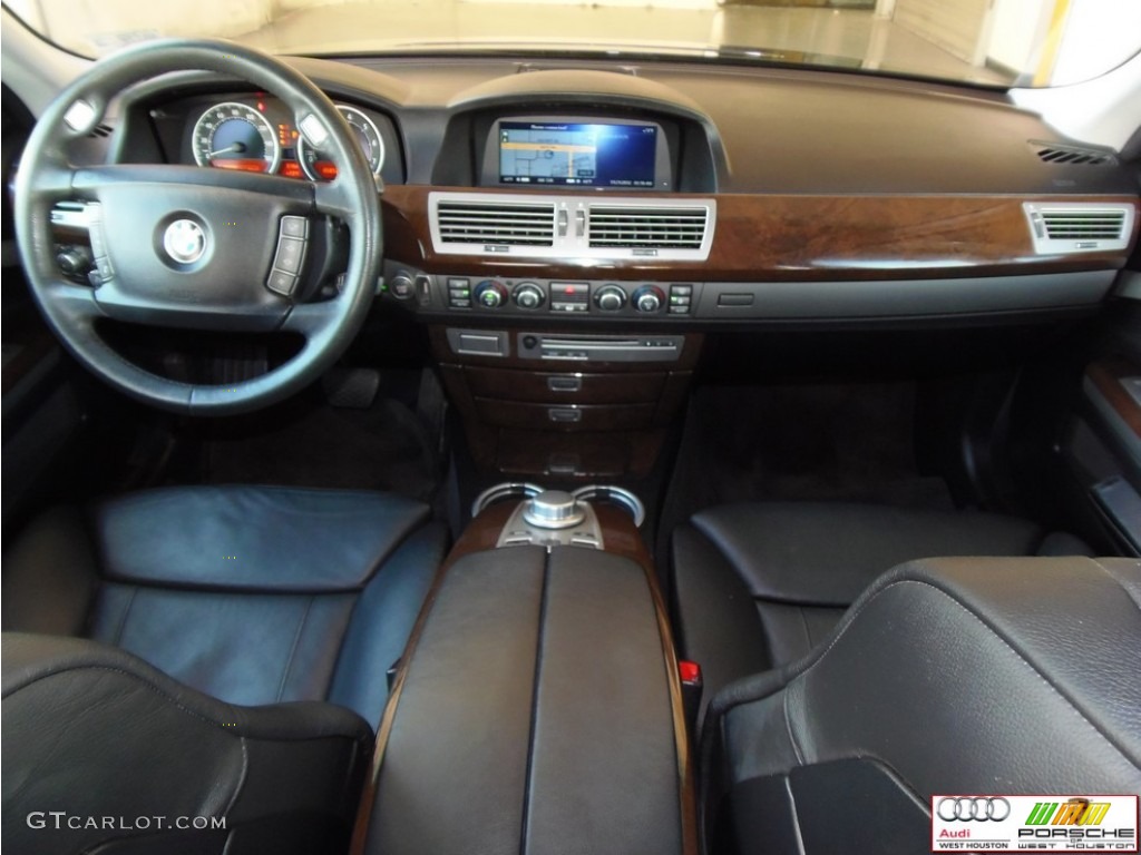 2007 7 Series 750i Sedan - Black Sapphire Metallic / Black photo #14