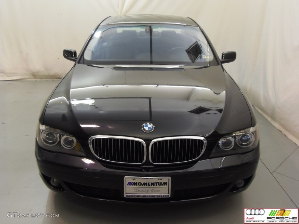 2007 7 Series 750i Sedan - Black Sapphire Metallic / Black photo #16