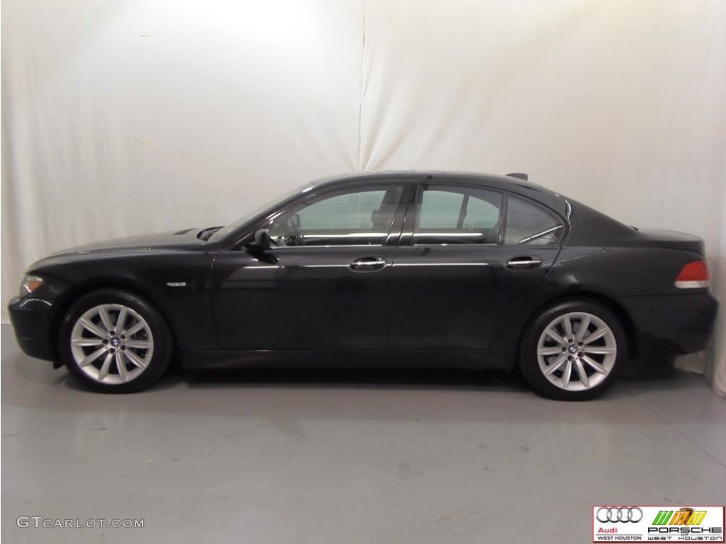 2007 7 Series 750i Sedan - Black Sapphire Metallic / Black photo #17