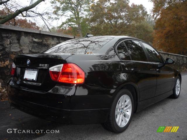 2006 3 Series 325i Sedan - Jet Black / Beige photo #2