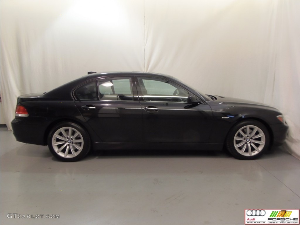 2007 7 Series 750i Sedan - Black Sapphire Metallic / Black photo #21