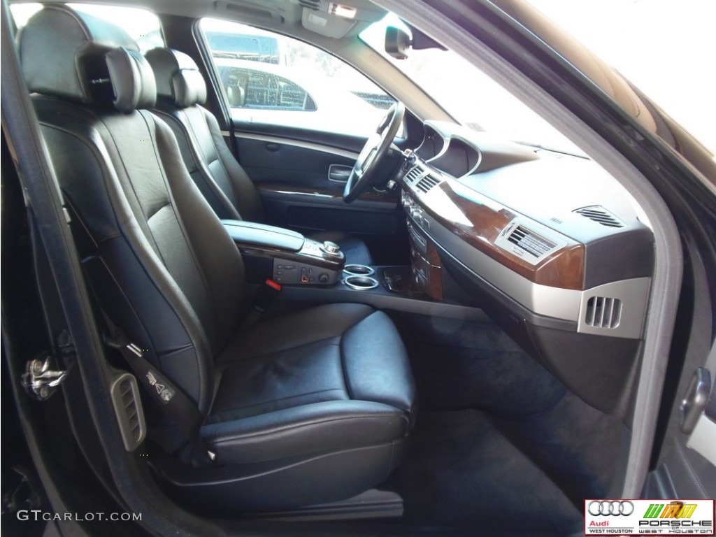 2007 7 Series 750i Sedan - Black Sapphire Metallic / Black photo #24