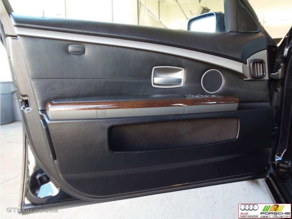 2007 7 Series 750i Sedan - Black Sapphire Metallic / Black photo #27