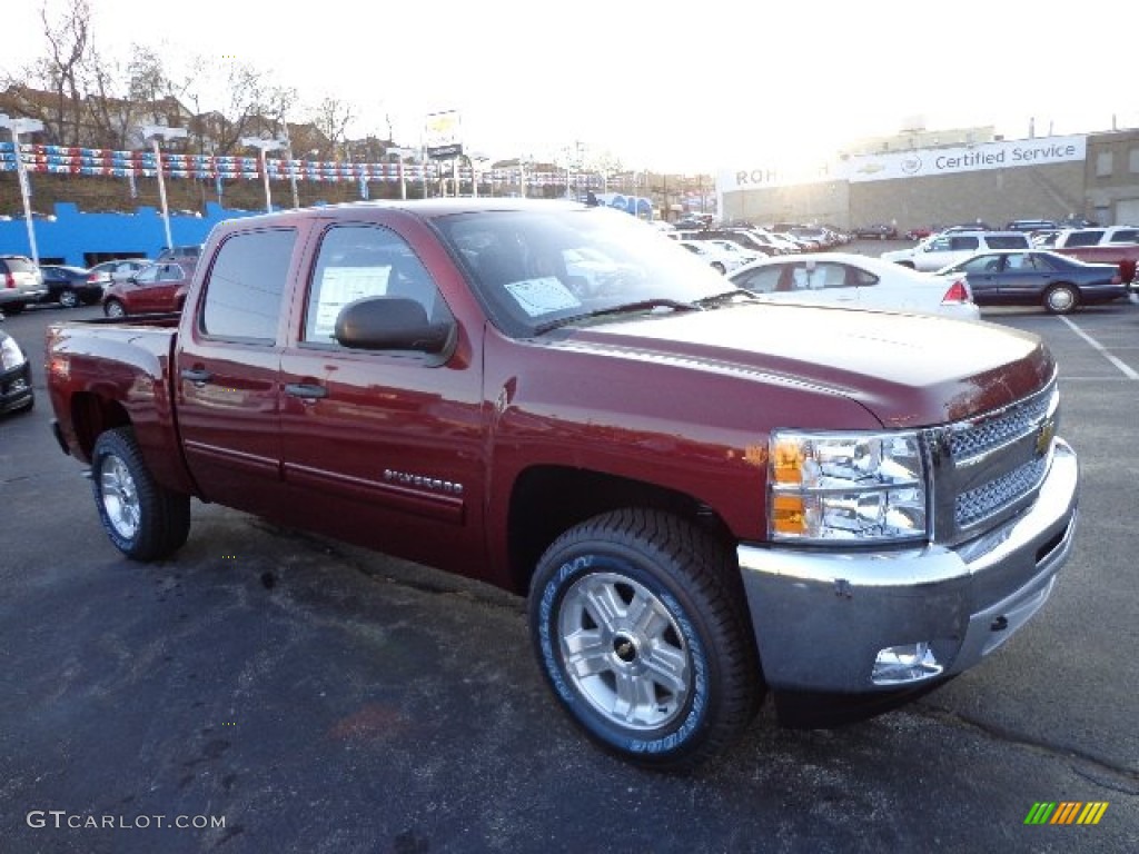 2013 Silverado 1500 LT Crew Cab 4x4 - Deep Ruby Metallic / Ebony photo #6