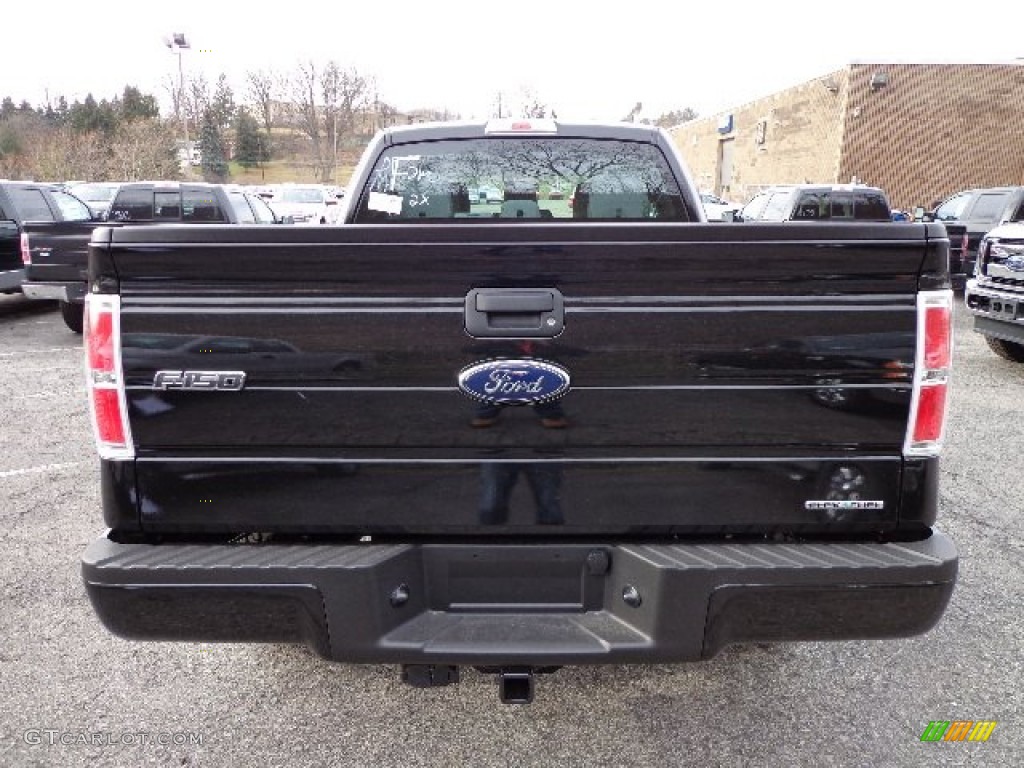 2013 F150 STX SuperCab 4x4 - Tuxedo Black Metallic / Steel Gray photo #3