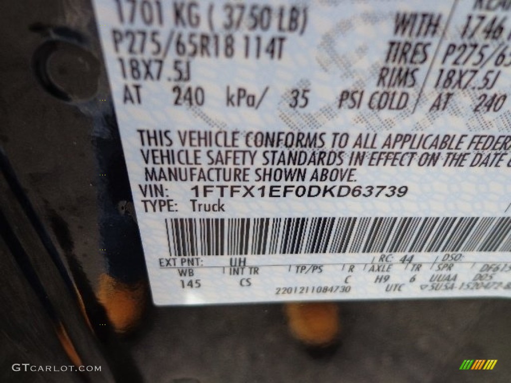 2013 F150 STX SuperCab 4x4 - Tuxedo Black Metallic / Steel Gray photo #13