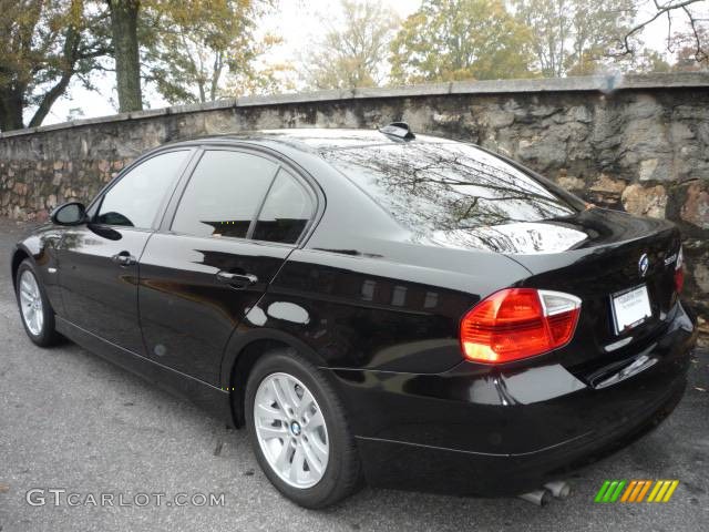 2006 3 Series 325i Sedan - Jet Black / Beige photo #4